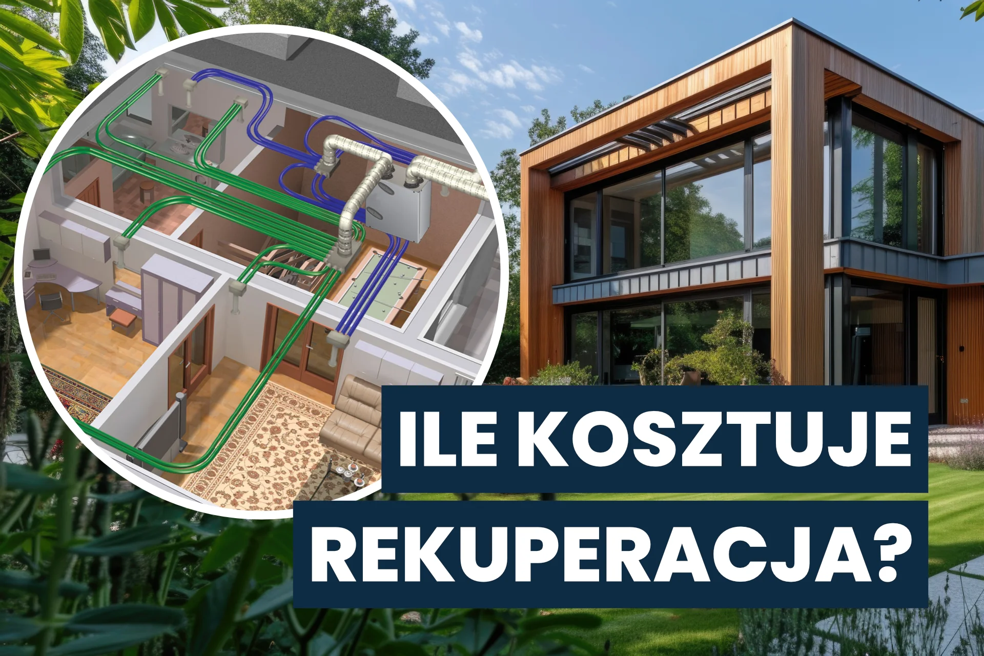Ile kosztuje rekuperacja — schemat instalacji wentylacji mechanicznej w domu jednorodzinnym